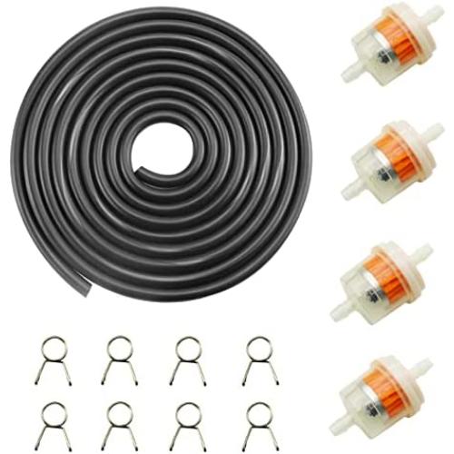 PRO BAT 9.85-Foot Length Stretchy 0.2 I.D. Fuel Line+8pcs 0.35
