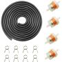 PRO BAT 9.85-Foot Length Stretchy 0.2 I.D. Fuel Line+8pcs 0.35