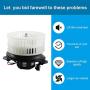 HVAC Blower Motor Assembly 4885148AC 4596217 700093 Heater Blower Motor with Fan Cage for 1999-2004 Dodge Intrepid