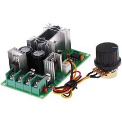 Stayhome 1pcs DC10-60V DC Motor Speed Regulator 12V 24V 36V 48V High Power Drive Module PWM Motor Speed Controller 20A Current Regulator