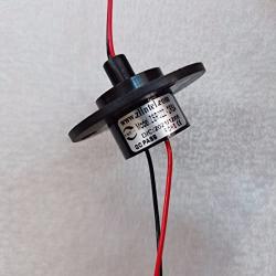Electric Small Slip Ring Rotating Conductive Slip Ring 2 Wires Diameter 22MM for 5A