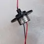 Electric Small Slip Ring Rotating Conductive Slip Ring 2 Wires Diameter 22MM for 5A