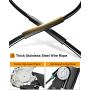 A-Premium Power Window Regulator without Motor Replacement for BMW E39 525i 528i 530i 540i M5 2000-2003 (Bulit after 03/1999) Rear Passenger Side