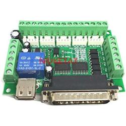 Davitu Motor Driver - 1/set Engraving machine 5 Axis CNC Breakout Board With Optical Coupler For Stepper Motor drive controller+USB cable