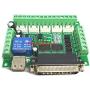 Davitu Motor Driver - 1/set Engraving machine 5 Axis CNC Breakout Board With Optical Coupler For Stepper Motor drive controller+USB cable