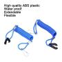 Engine Stop Switch Lanyard,2 pcs Outboard Engine Ignition Emergency Kill Stop Switch Safety Tether Lanyard for Outboard Engine Motor Kill Switch 12V Kill Switch Blau