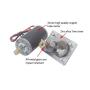 ViaGasaFamido Worm Gear Motor, DC High Torque Motor, Metal Reduction Gearbox Motor Reversible Electric Turbo Speed Reduction Motor with Ball Bearing 24V 8mm Shaft(100RPM)