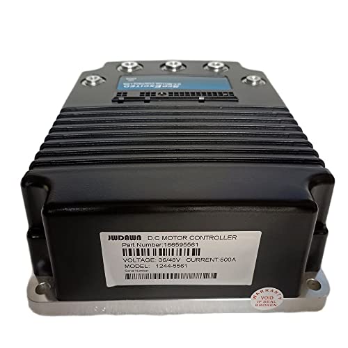 JWDAWN 1244-5561 36V 48V 500A Separately Excited DC Motor Speed Controller Industrial Vehicle Material Handling Truck Forklift Accessories Low Lifts Pallet Stacker Personnel Carrier Parts Golf Cart