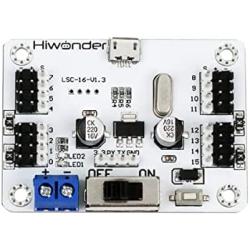 LewanSoul Hiwonder 16 Channel PWM Servo Motor Driver Board Module Controller with Over-Current Protection USB Port for Robot DIY