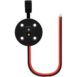 OUOU SAE Cable SAE Socket Sidewall Port,SAE Solar Waterproof Quick Connect Panel Mount Universal Flush-Mountable Connector - with 8 Mounting Screws for Motorcycle Generator Charger and More