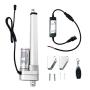 12V 8 Inch Stroke Linear Actuator, 3000N / 660lbs Maximum Lift with Mounting Brackets and Remote Controller Kit for Recliner TV Table Lift Massage Bed Electric Sofa.