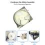 DA97-15765A DA97-15765C Refrigerator Condenser Fan Motor Assembly, DA97-12842A Compatible with Samsung Such as RH22H9010SR, RF23HTEDBSR, RF263BEAEBC, RF24FSEDBSR, RH25H5611BC