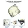 DA97-15765A DA97-15765C Refrigerator Condenser Fan Motor Assembly, DA97-12842A Compatible with Samsung Such as RH22H9010SR, RF23HTEDBSR, RF263BEAEBC, RF24FSEDBSR, RH25H5611BC