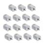 Fielect 15Pcs DC Motor 3V 20400RMP Mini Electric Motor Round Shaft Miniature Micro Motors for RC Boat DIY Airplane Toys Model DIY Hobby
