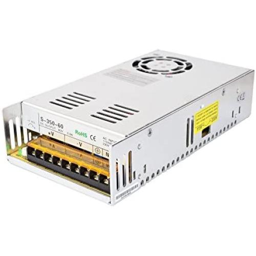 STEPPERONLINE Switching Power Supply 350W 60V 5.9A for CNC Router Kits 115V/230V S-350-60