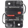 WOHHOM 60 Amp Circuit Breaker with Manual Reset 12V-36V DC Waterproof Surface Mount for Car Audio Rv Marine Boat Truck Trolling Motors, 30-300A Car Speaker Resettable Fuse