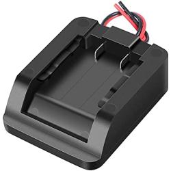 Power Wheels Adapter 14 Gauge Wires Connector For Black & Decker 20V / Porter Cable 20V Max Lithium Battery, Compatible Use with 7-70V 30A PWM DC Motor Speed Controller/Carded Inline 30A Fuse Holder