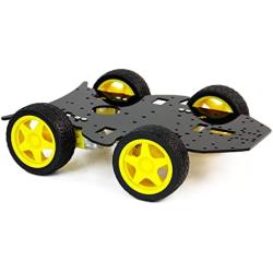 Yahboom Smart Robot Chassis Kit with 4 TT Motor 4 Wheels Robot Car Chassis for UMO R3 Raspberry Pi Jetson Nano Electronic DIY Learning Kit