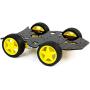 Yahboom Smart Robot Chassis Kit with 4 TT Motor 4 Wheels Robot Car Chassis for UMO R3 Raspberry Pi Jetson Nano Electronic DIY Learning Kit