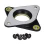 BIQU Nema17 Stepper Motor Steel and Rubber Vibration Dampers with M3 Screw for CNC,CR-10 3D Printer(Pack of 3)