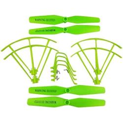 Upgraded Spare Parts Replacement for Syma X5UW X5UC RC Quadcopter Rc Helicopter Copter Toy Motor Main Blade Propellers Propeller Protectors Blades Frame Landing Skid with Screws Set (Green)