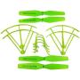 Upgraded Spare Parts Replacement for Syma X5UW X5UC RC Quadcopter Rc Helicopter Copter Toy Motor Main Blade Propellers Propeller Protectors Blades Frame Landing Skid with Screws Set (Green)
