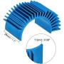 MECCANIXITY Motor Heat Sink Cooling Fins Aluminum 36mm Dia Sky Blue for Motor 3pcs