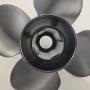 CAPTAIN 4 Blades Boat Propeller 13x17, 15 Spline Tooth Outboard Motor Prop, RH, OEM No.48-8M8026590 fit Mercury Engines 40 50 60 70 75 80 90 100 115 125 140 150 HP Aluminum Parts