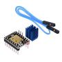 WitBot TMC2208 V3.0 Stepper Motor Driver Module with Heat Sink Have UART Mode Compatible with Ramps1.4 or MKS Board SKR V1.3 for 3D Printers(Pack of 5pcs) (Step/DIR)
