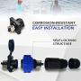 Trolling Motor Plug Receptacle Set, 50Amp Waterproof IP67 Connector for Motor,12V/24V/ 36V/48V Plug for Trolling Motor,Marine Boat Power Connector for Trolling Motors Compatible
