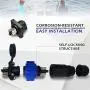 Trolling Motor Plug Receptacle Set, 50Amp Waterproof IP67 Connector for Motor,12V/24V/ 36V/48V Plug for Trolling Motor,Marine Boat Power Connector for Trolling Motors Compatible