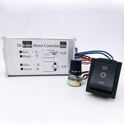 DC Motor Speed Controller 20A 9-60V Reversible PWM Control Forward/Reverse Switch