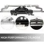 Winibo ZA0350V2 Boat Hydraulic Outboard Steering Kit with Helm Pump, Compact Cylinder, Tubing for Engines up to 350HP