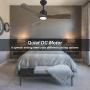 OFANTOP 52” Dark Grey Smart Ceiling Fan, Quiet DC Motor Ceiling Fan with Light and Remote Control for Covered Outdoor Patio, Living Room, Bedroom