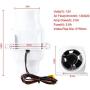 YaeMarine 3 Inch 12V in-Line Blower Electric in-Line Marine Bilge Air Blower 130 CFM White for Boat Marine
