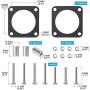 YESHMA Throttle Body Spacer Compatible with Jeep Wrangler TJ YJ 1987-2006, Throttle Body Spacer Compatible with Cherokee XJ 1984-2001