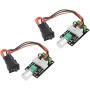 DC Motor Speed Controller PWM 1203BB 6V12V24V 3A 80W speed adjustable reversible pulse forward and reverse control switch button (2PCS)