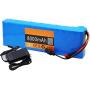 Jieoto 36V 8Ah E-Bike Battery 10S 3P 8000mAh Waterproof Li Battery Pack Electric Bicycle Rechargeable Battery with 2A Charger Fit for 300W-50W Ebike Motor