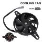 Motorcycle Radiator Cooling Fan - Electric Cooling Thermal Fan Motor 12V for Chinese 200cc 250cc Quad ATV 4 Wheeler Go Kart Dirt Pit Bike UTV