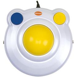 BIGtrack 2.0 Trackball - for Users who Lack Fine Motor Skills to Use a Mouse. A Big 3 inches Trackball With 2 Blue (Left and Right Mouse) Buttons (Renewed)