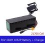 Wnicek 36V 10000mAh E-Bike Lithium Battery Pack 10AH Lithium-ion Battery Pack Used for Motors Within 750W 500W 350W 250W for Ebike E-Bike Scooters Electric Tools with Charger