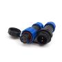 SD13 2pin Waterproof Power Connector, φ13mm 10A 380V High Voltage 1865mm Male Female Circular Power LED Connector Plug(Female)-Socket(Male) (2pin, Direct Plug x 3set)
