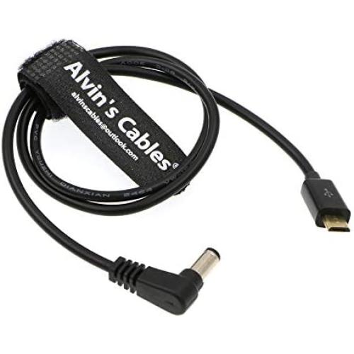 Alvins Cables Micro USB to 2.1 DC Barrel Motor Power Cable for Tilta Nucleus Nano