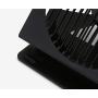 DailyLike USB Fan Mini Brushless DC Motor 45 ° Angle Adjustment Natural Wind Low Noise Two Step Wind Speed (Black)