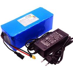 Wnicek 36V 8000mAh E-Bike Battery Lithium-ion Electric Bicycle Battery Pack Fits for 50W 100W 200W 250W Motor Built-in 20Amp BMS with 2A Charger