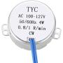 uxcell Metal Gear Synchronous Synchron Motor AC 100-127V 0.8-1RPM 50-60Hz CW 4W