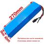 Jieoto E-Bike Battery 24V 12Ah Electric Bike Li Ion Battery Lithium-Ion Battery Pack Electric Scooter Battery for 250W 350W 500W Motor Built-in BMS