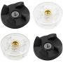 Anbige 2 Blade Rubber Gears and 2 Motor Base Top Gears Replacement Parts,Compatible with Magic Bullet 250W Blender Juicer (2 Base Gears + 2 Blade Gears)
