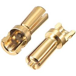 uxcell 3.5 mm Bullets Connector Gold Plated Banana Plugs Male for RC Battery ESC Motor 4pcs