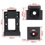 Ballscrew Stepper Motor Mounting Bracket Iron Integrated Fixed Seat Support Fixing Base 57mm for Nema23 Stepper Motor Servo Motor with BK12 Bearing Diameter 12mm